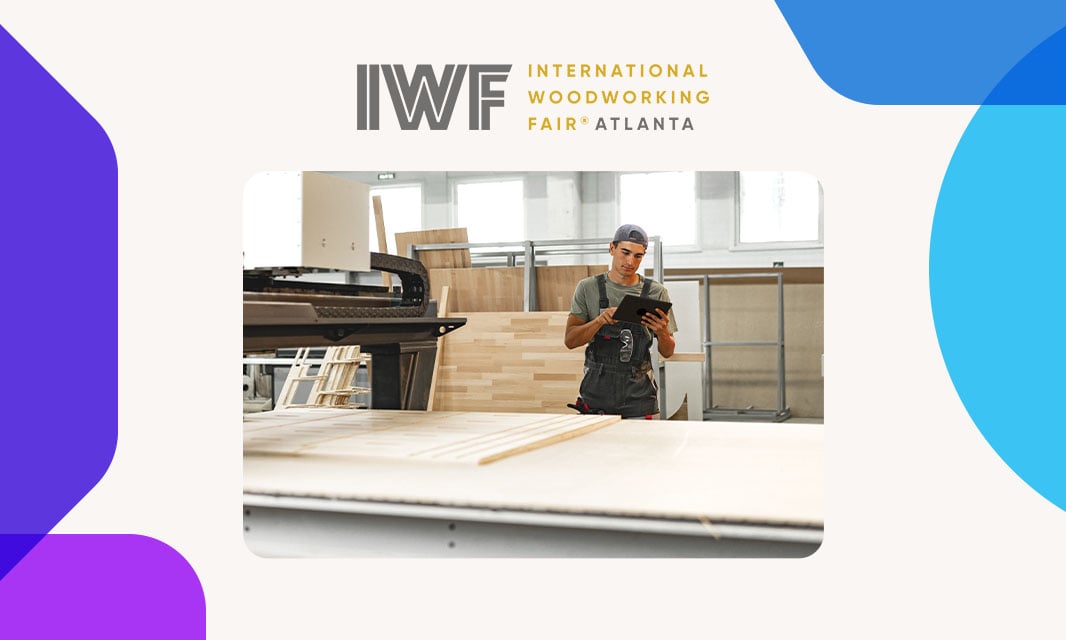 Logo of the International Woodworking Fair.