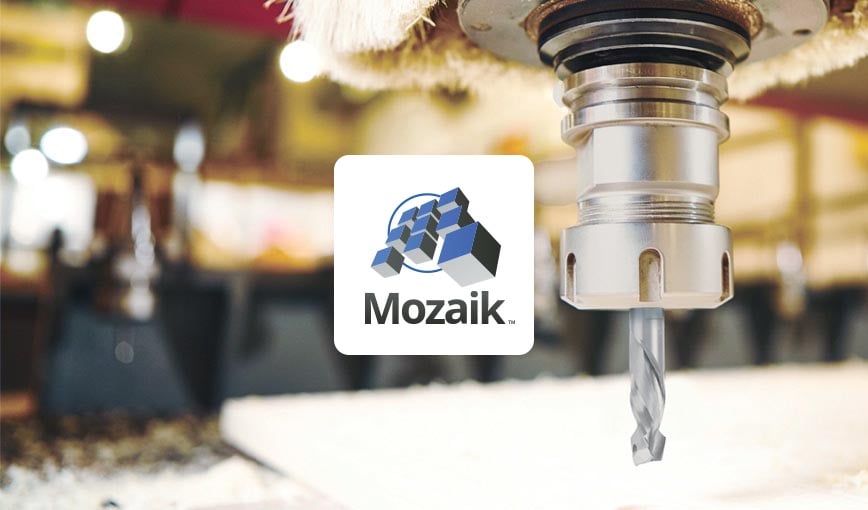 A tooling equipment with Mozaik logo.