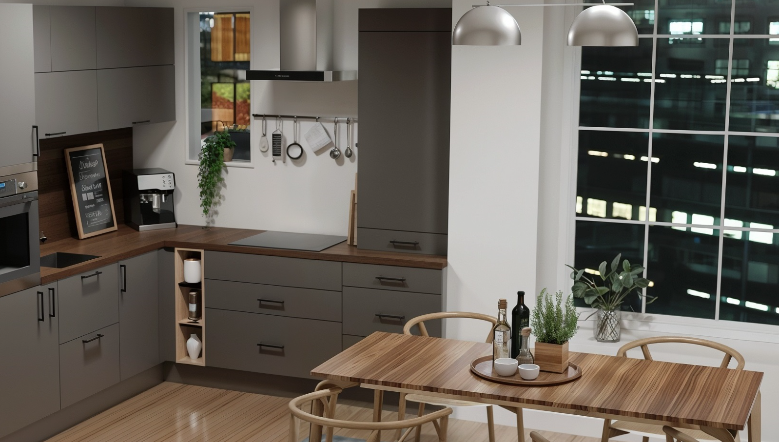 Screenshot from Spaces Flex showing a ‘Choose a Style’ interface for kitchen design options