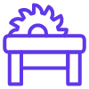 Sawmill table icon